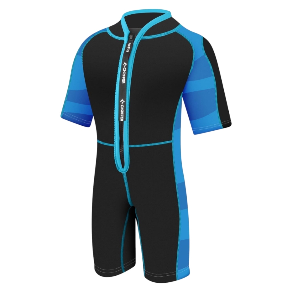 Kids Swim Suit - Black and Blue - XXL - NEW